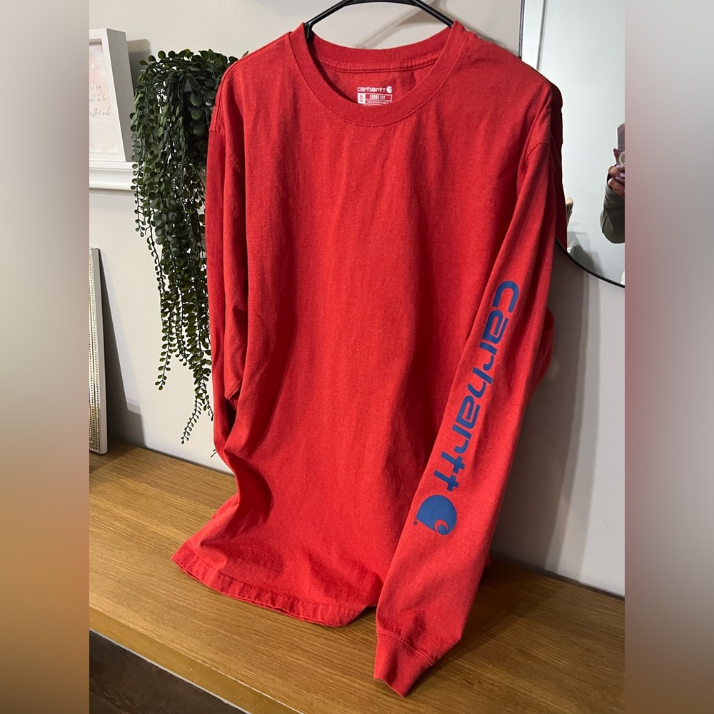 Carhartt XL Tall Red Long Sleeve Tee